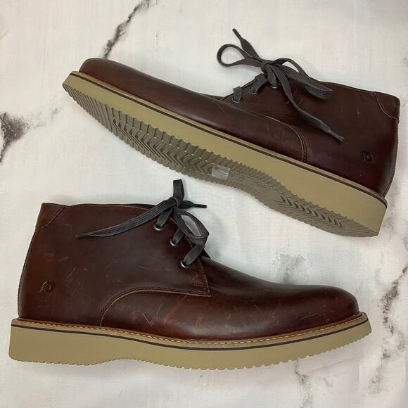 Dunham Clyde Chukka Boots Saddle Brown Leather Size 11.5 NWOB - Picture 4 of 10